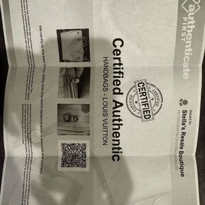 Louis Vuitton Certified Authentic Handbag